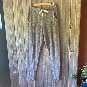 Free People Gray Knit Sweater Pants